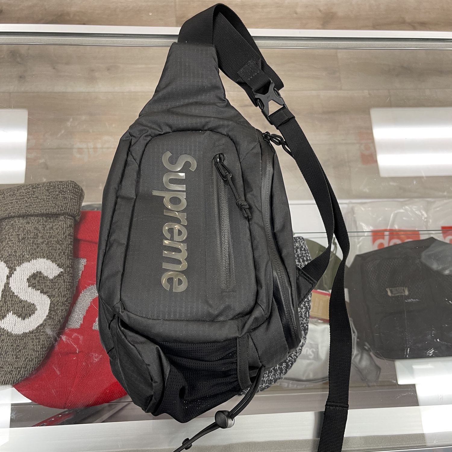 Supreme Clear Logo Nylon Sling Bag - Pre-Owned