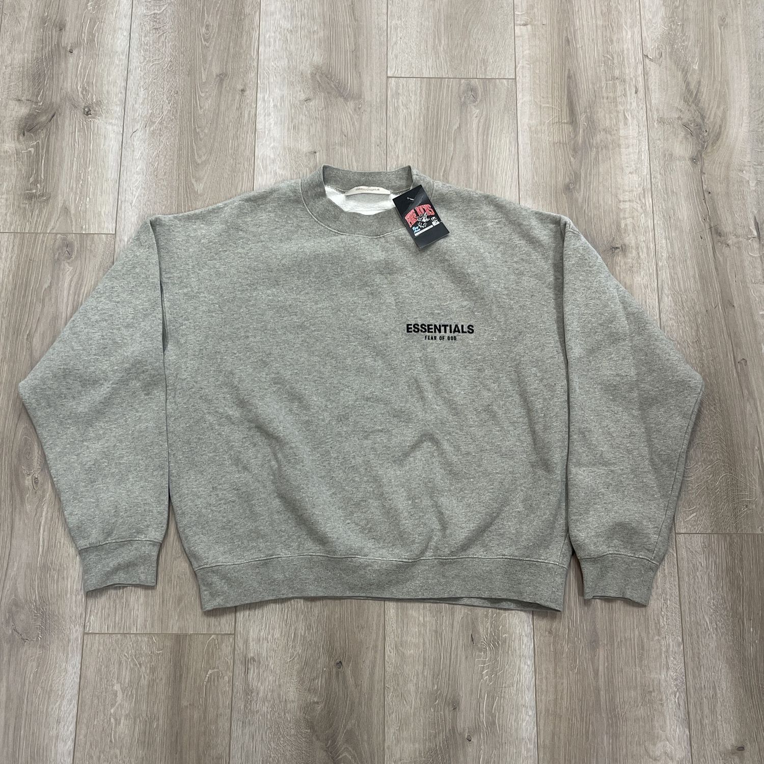 Essentials Gray Crewneck Sweater Size Medium Pre-Owned