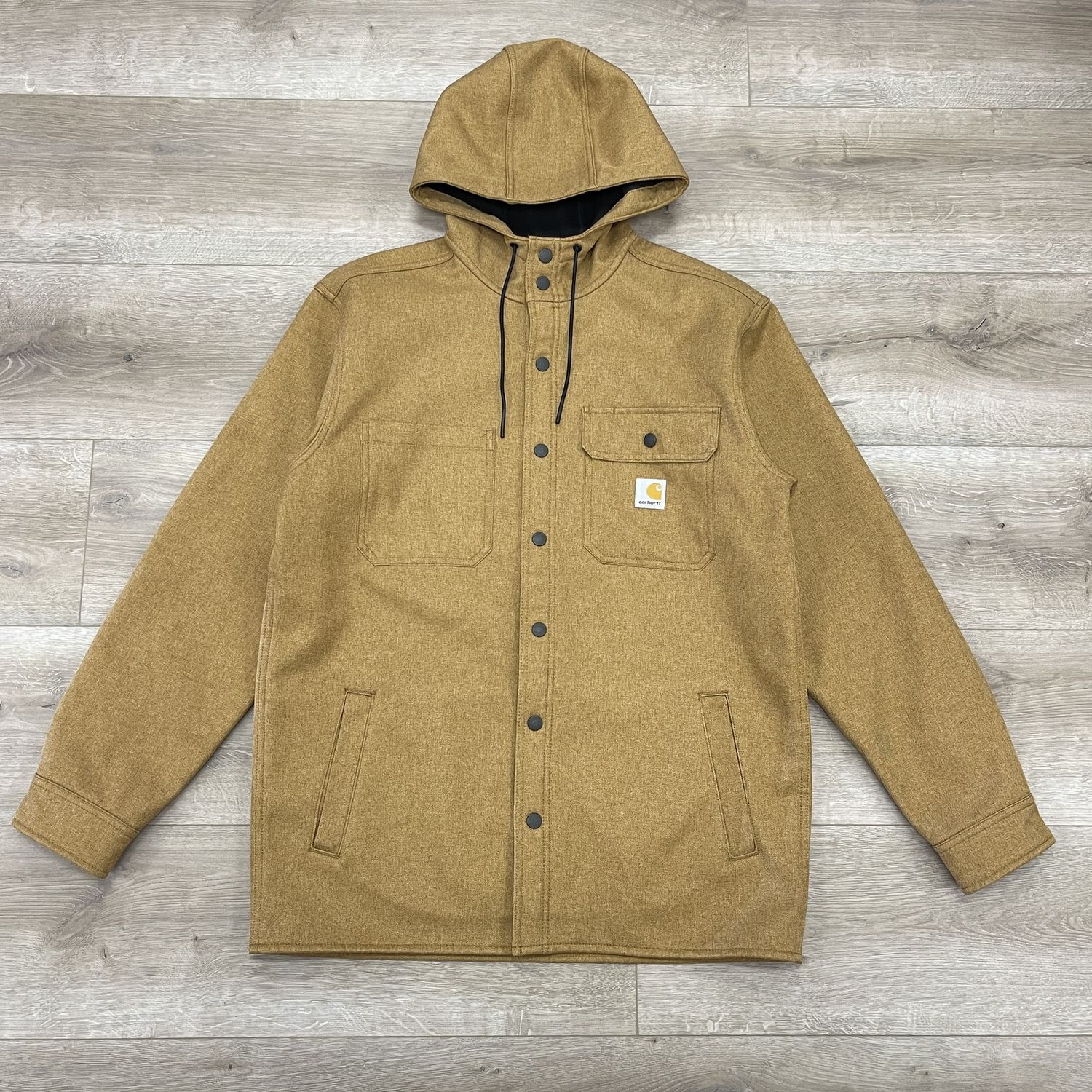 Carhartt Rain Defender® Relaxed Fit Heavyweight Hooded Shirt Jacket Medium Pre Owned