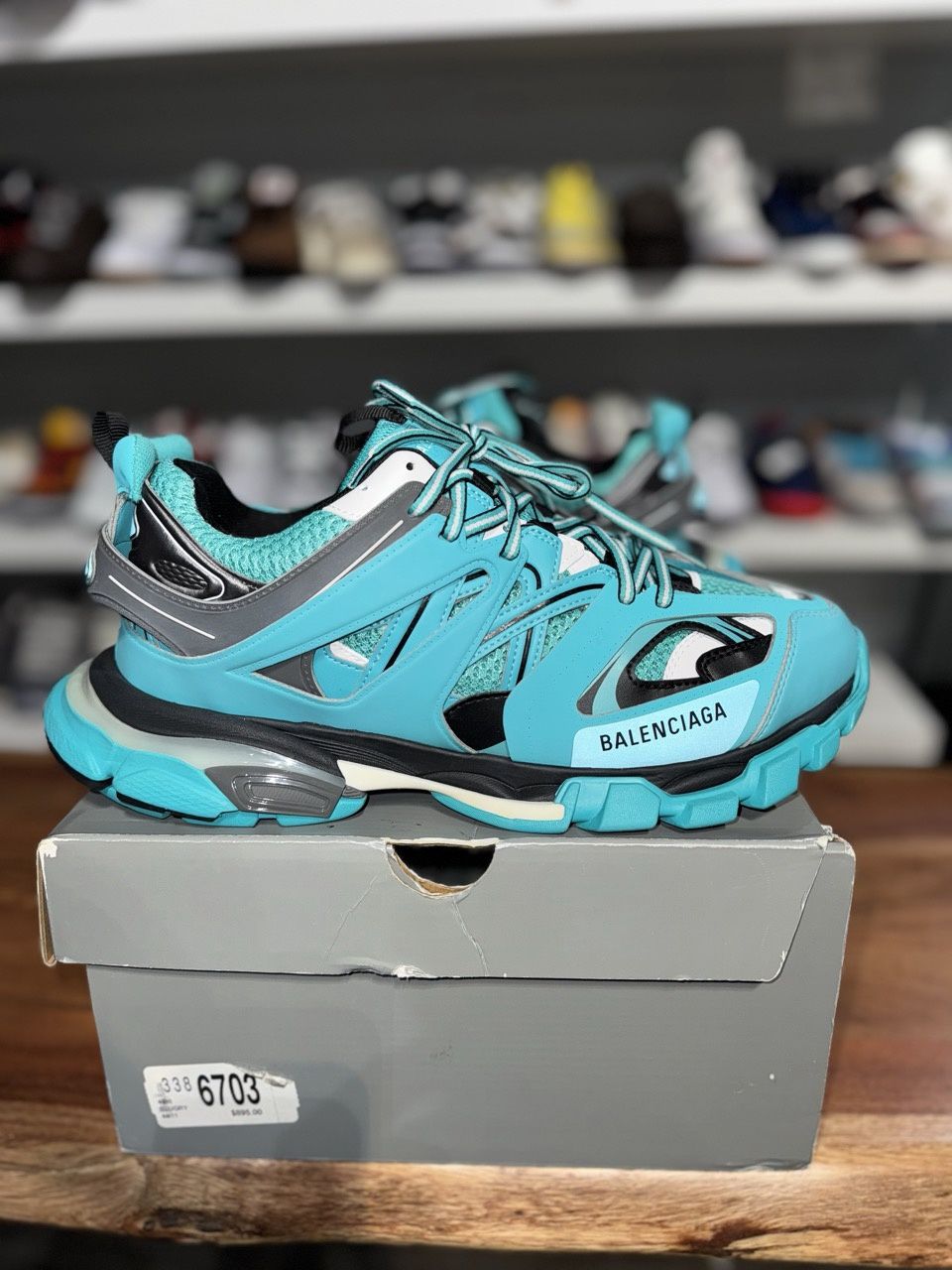 Balenciaga track turqoise - Pre-Owned, Shoe Size: US M 11, Product Condition: Pre-Owned