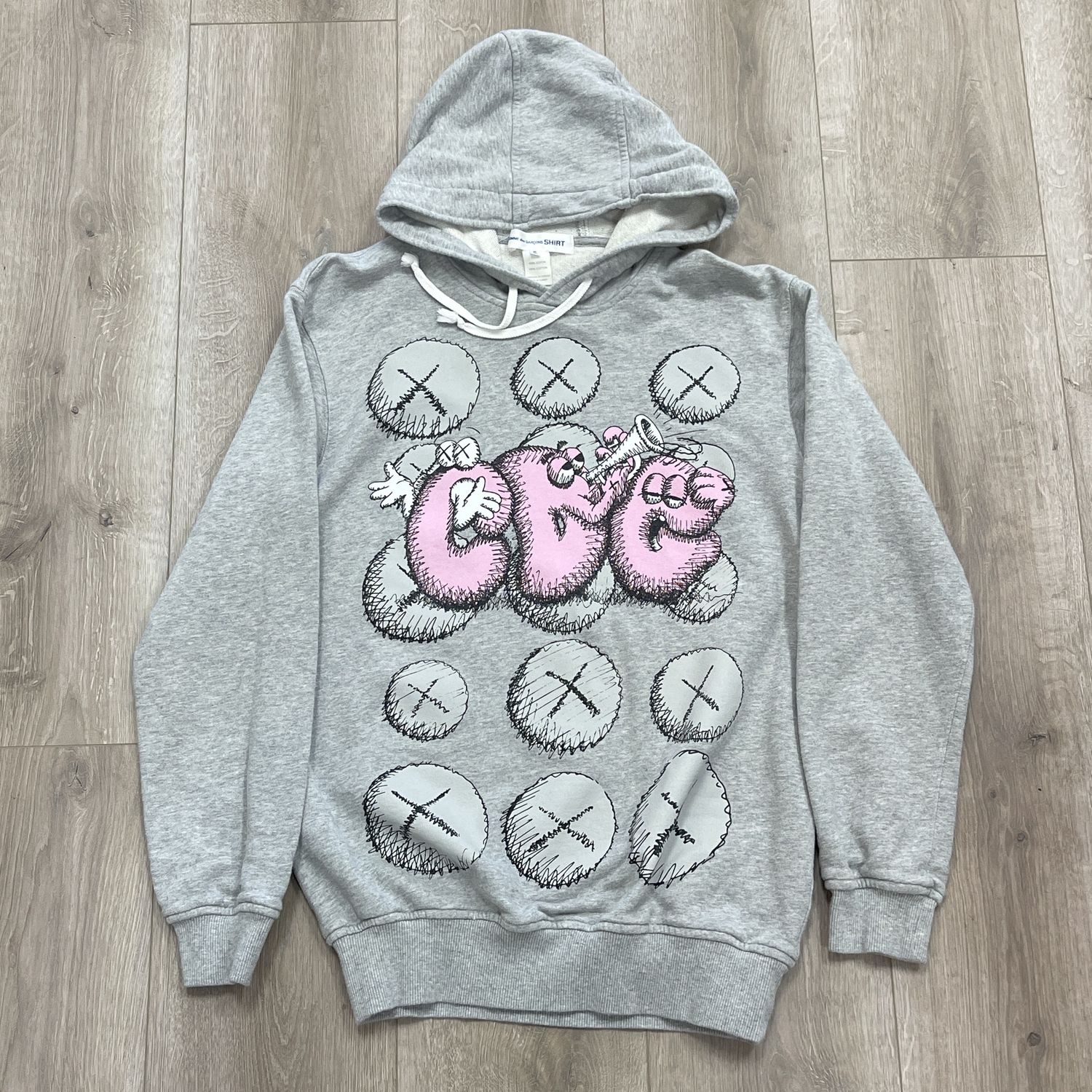 Comme des Garçons SHIRT x KAWS Print Popover Hoodie &#39;Grey&#39;