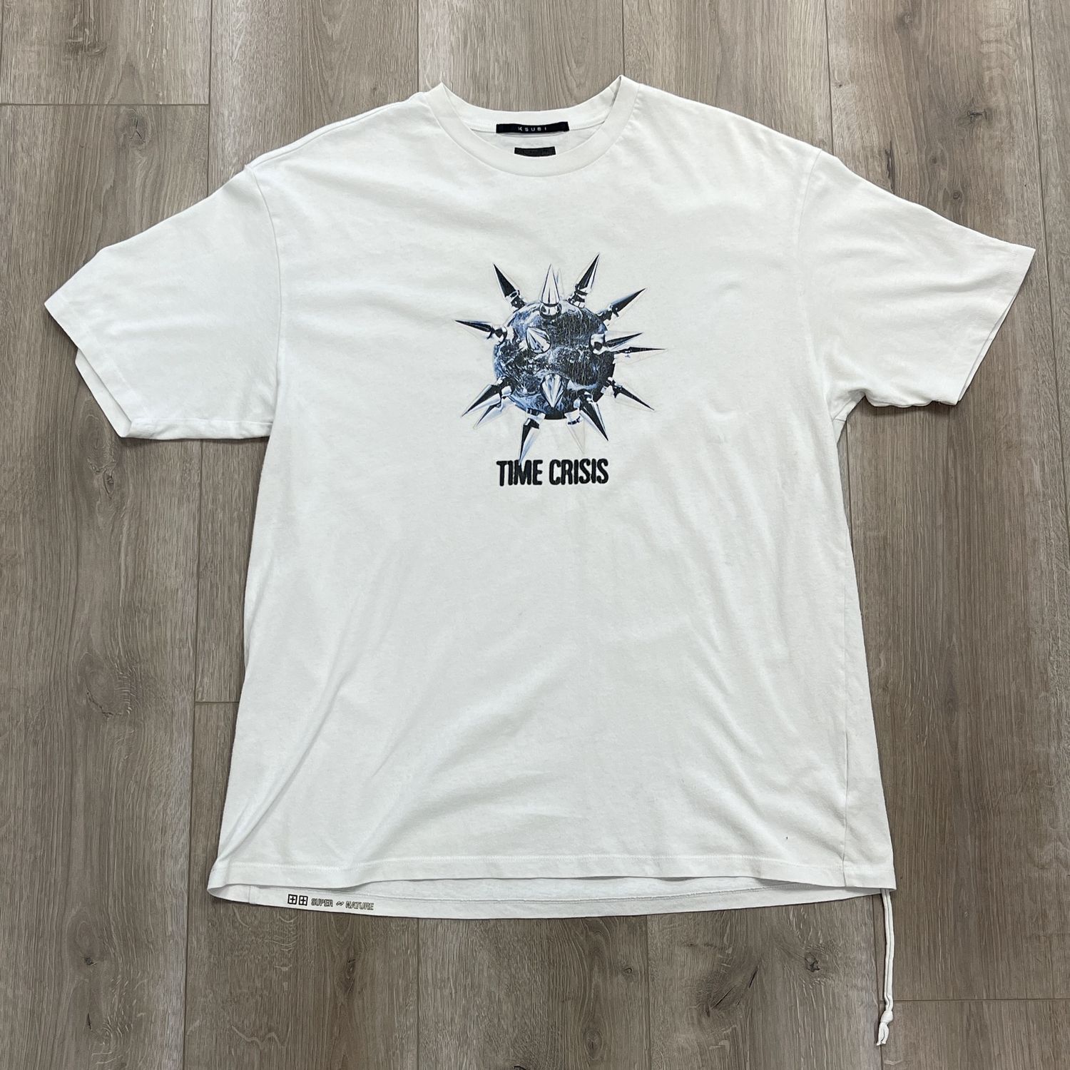 Ksubi Time Crisis T-Shirt, Clothing Size: L, Product Condition: Pre-Owned