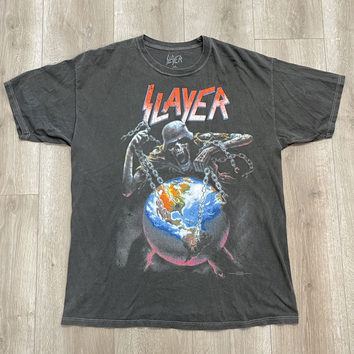 Slayer North American Intourvention Tee Size Large Pre-Owned