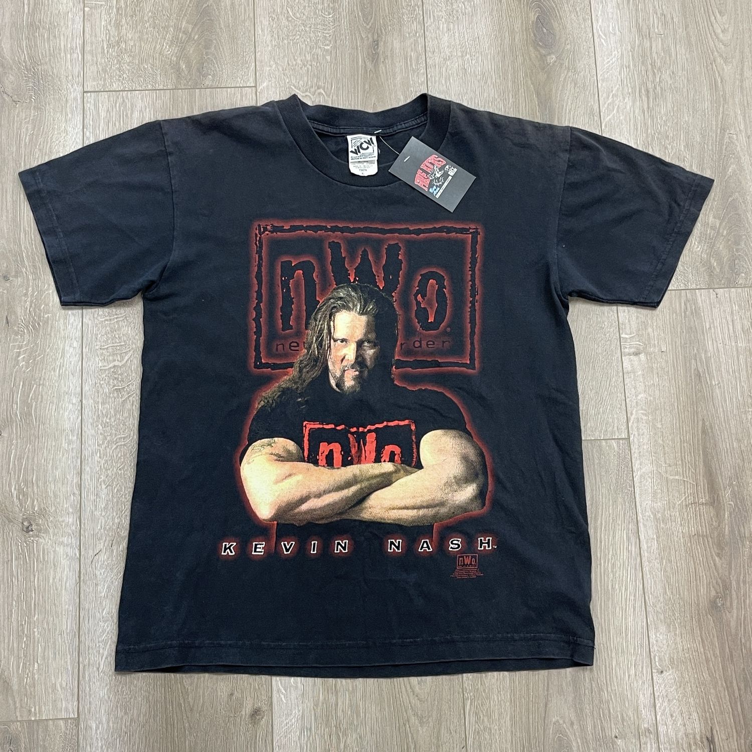 Vintage 90s Kevin Nash Tee Size Youth XL Pre-Owned