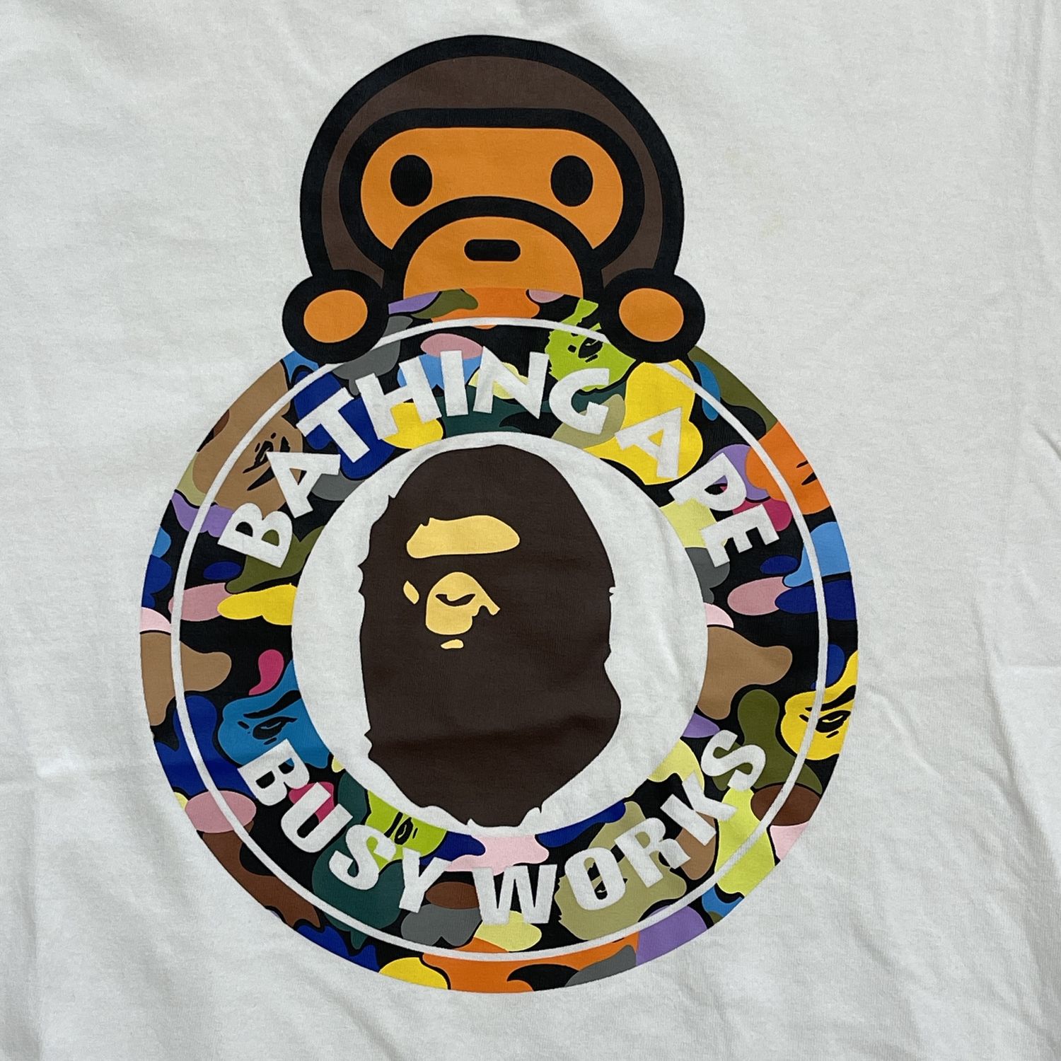 Bape Milo Busy Works Multi Camo Tee size. XL Pre-Owned