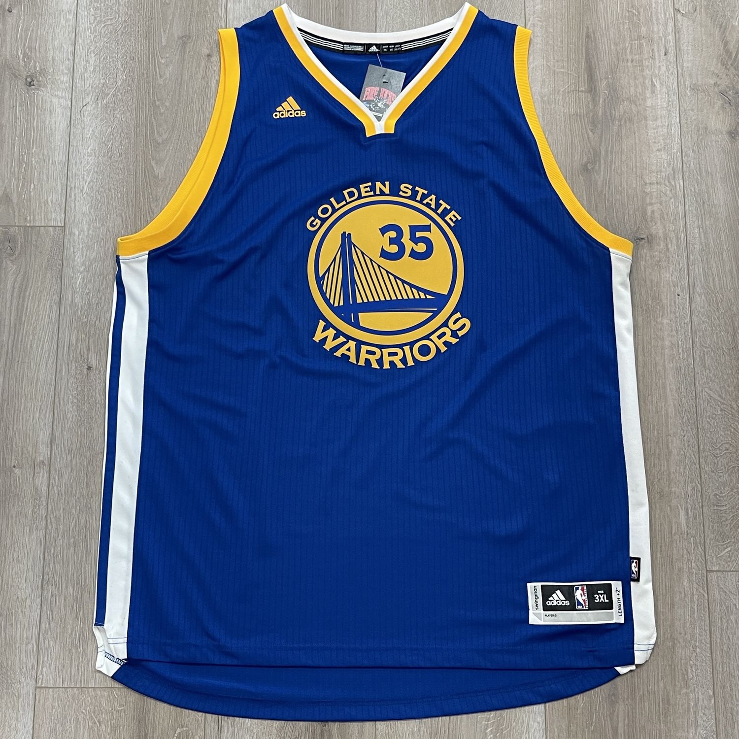 Golden State Warriors Durant 35 Jersey Size 3XL Pre-Owned