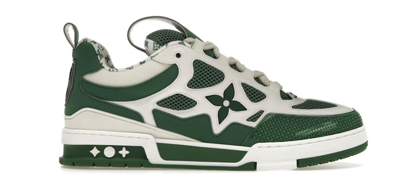Louis Vuitton LV Skate Sneaker Green White - Brand New