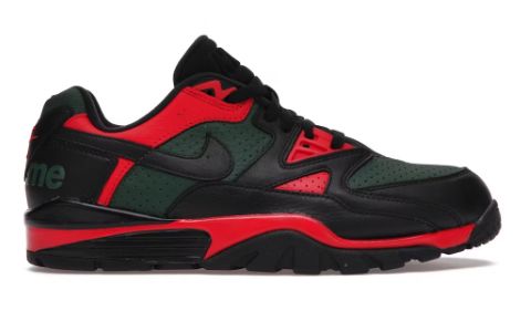 Nike Cross Trainer Low Supreme Black Green Red • New