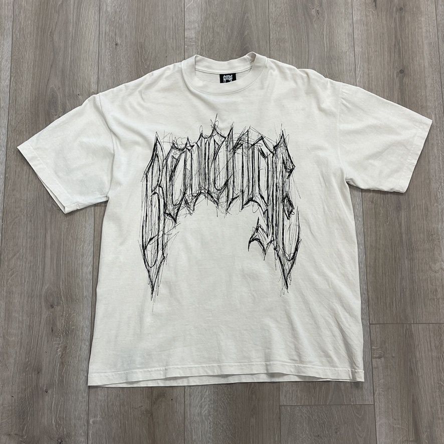 Revenge x Trippie Redd Smoking T-shirt Cream size Large Pre-Owned