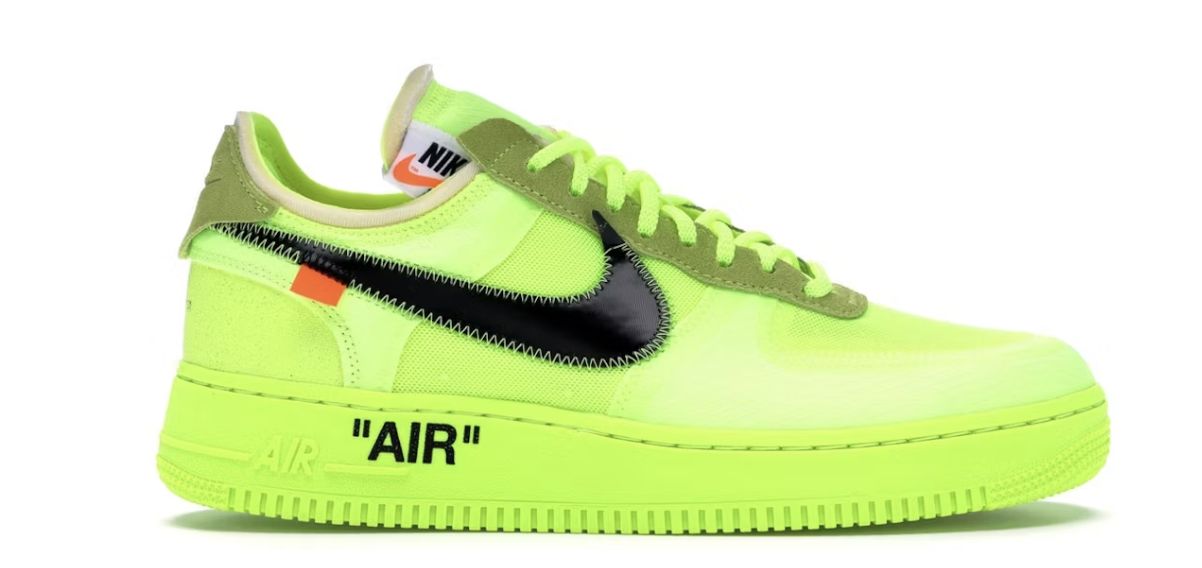Nike Air Force 1 Low Off-White Volt - Brand New