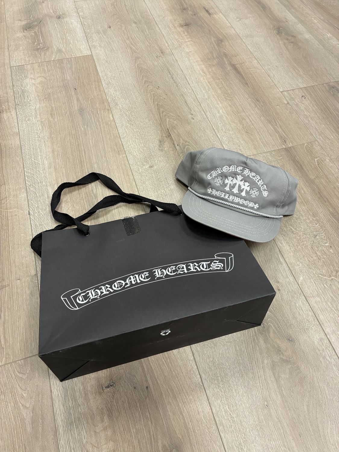 Chrome Hearts Gas Station Hat Triple Cross Grey, Product Condition: Brand New