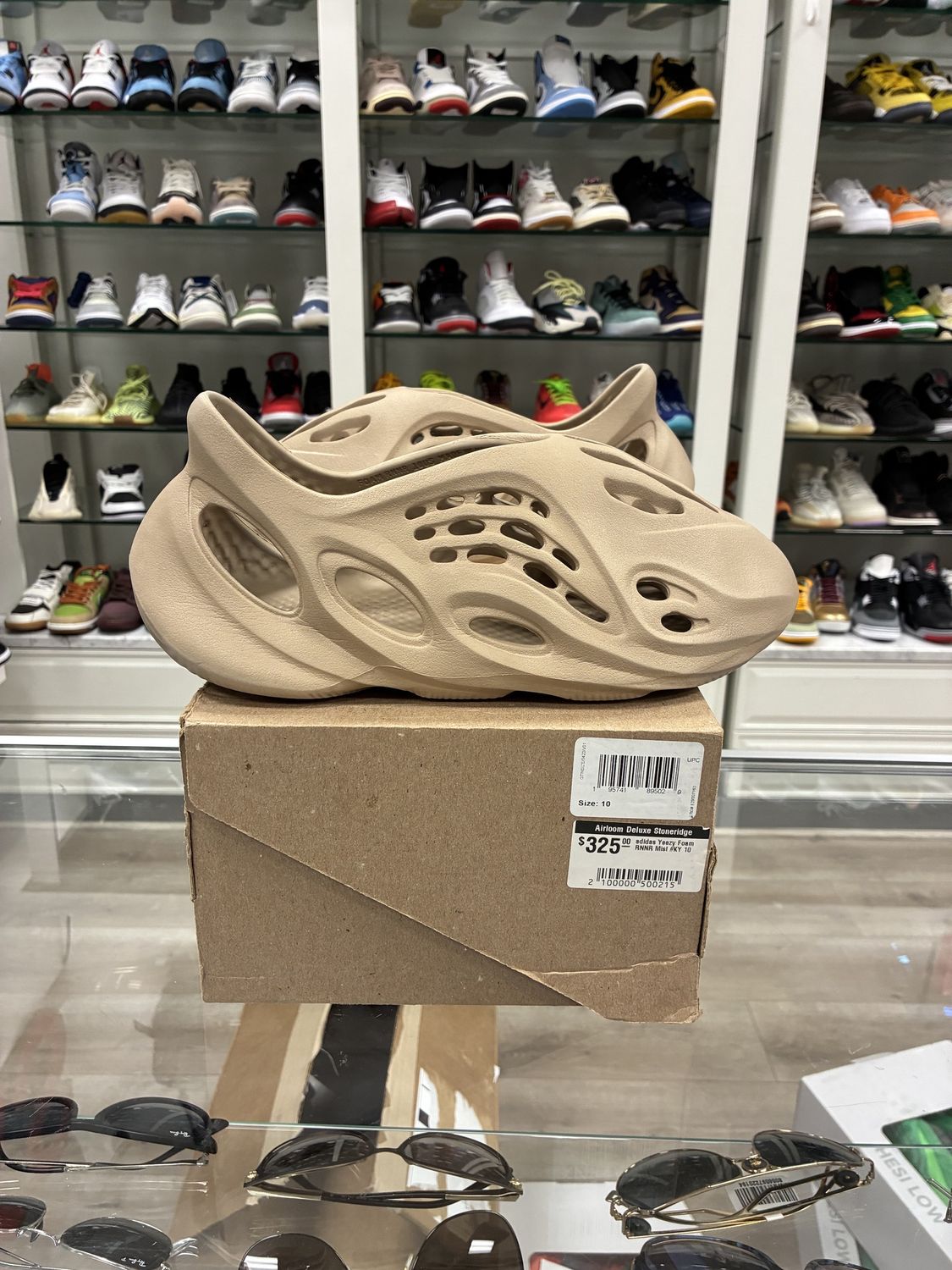 adidas Yeezy Foam RNNR Mist - Pre-Owned, Shoe Size: US M 10, Product Condition: Pre-Owned