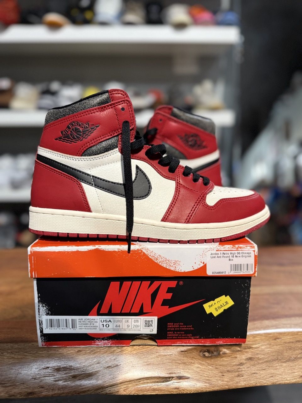 Jordan 1 Retro High Og Chicago Lost And Found • Pre-Owned, Shoe Size: US M 10, Product Condition: Pre-Owned