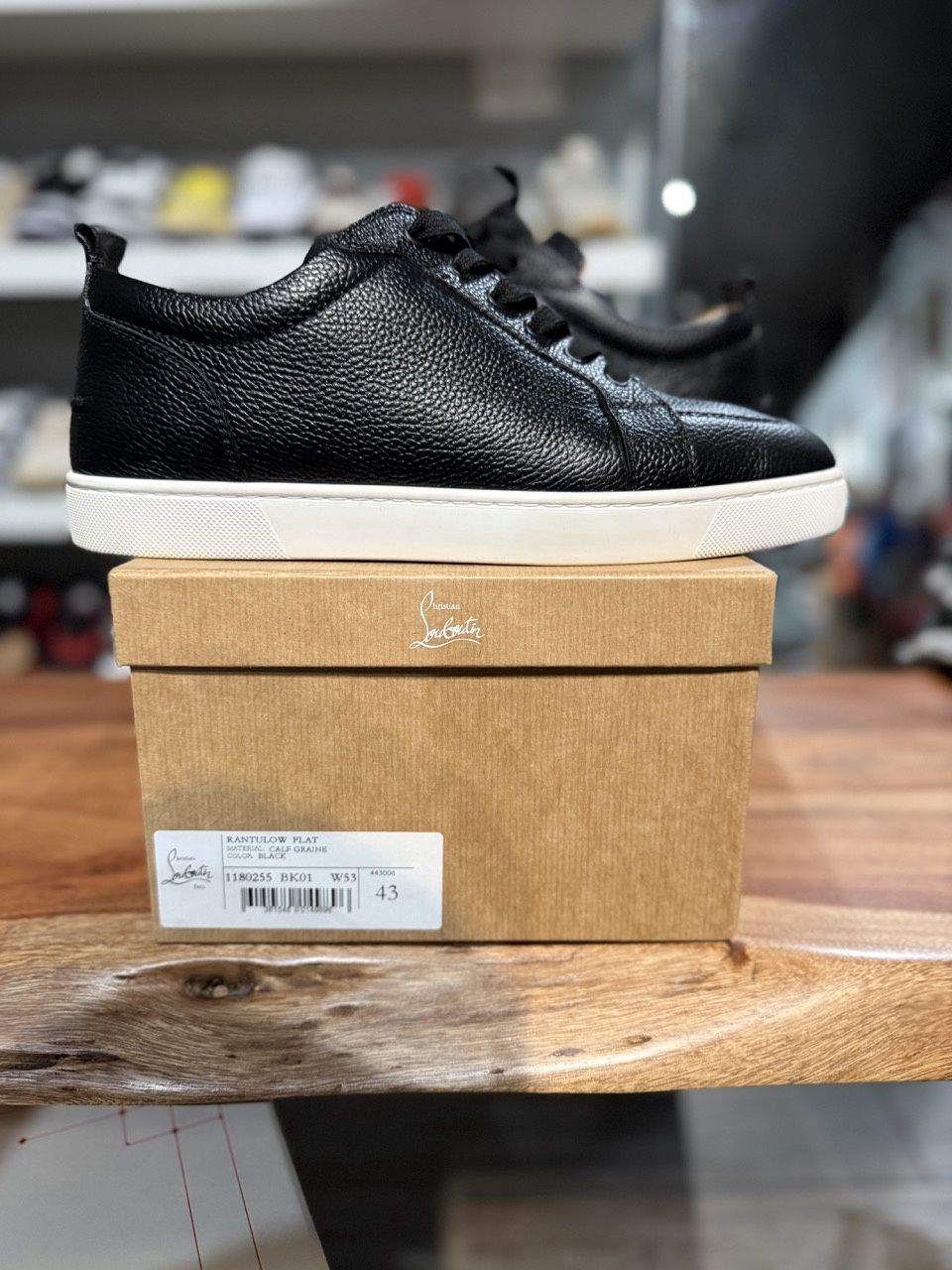 Christian Louboutin leather lows, Shoe Size: US M 10, Product Condition: Pre-Owned