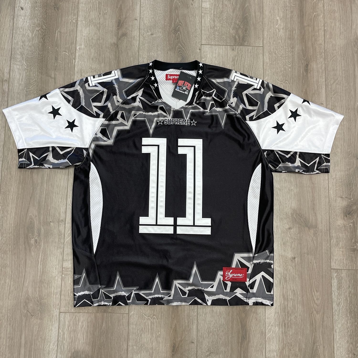Supreme Stars Football Jersey Black