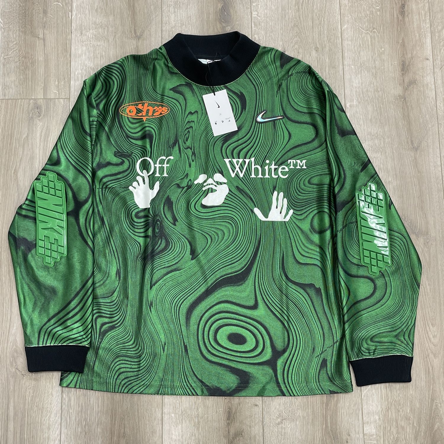 Nike x Off-White Allover Print Jersey Kelly Green New