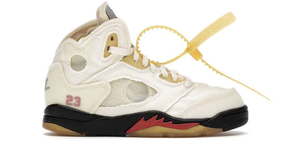 Jordan 5 Retro Off-White Sail (PS) - Brand New