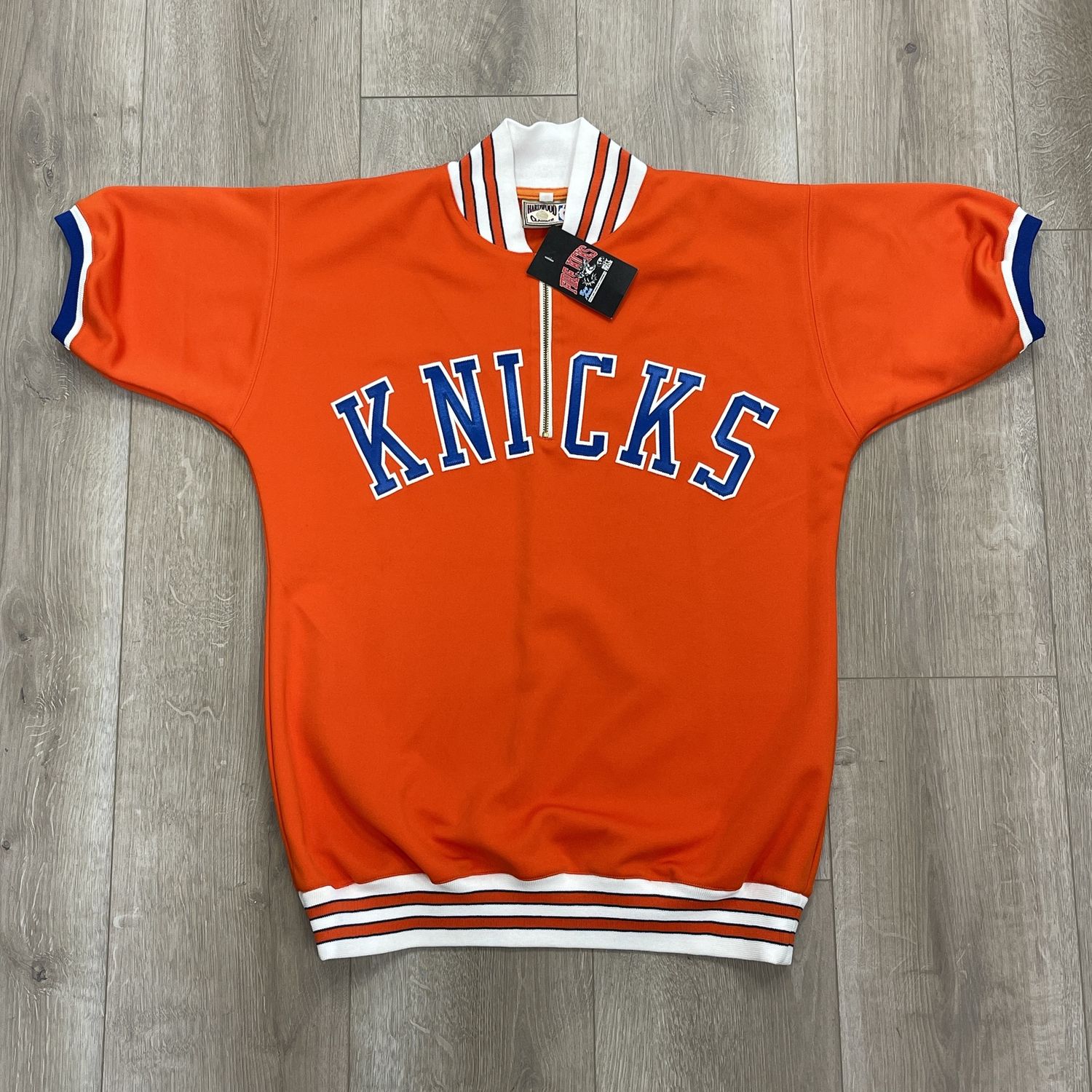 Authentic Vintage Mitchell &amp; Ness HWC NBA New York • Pre-Owned Warm Up Jersey