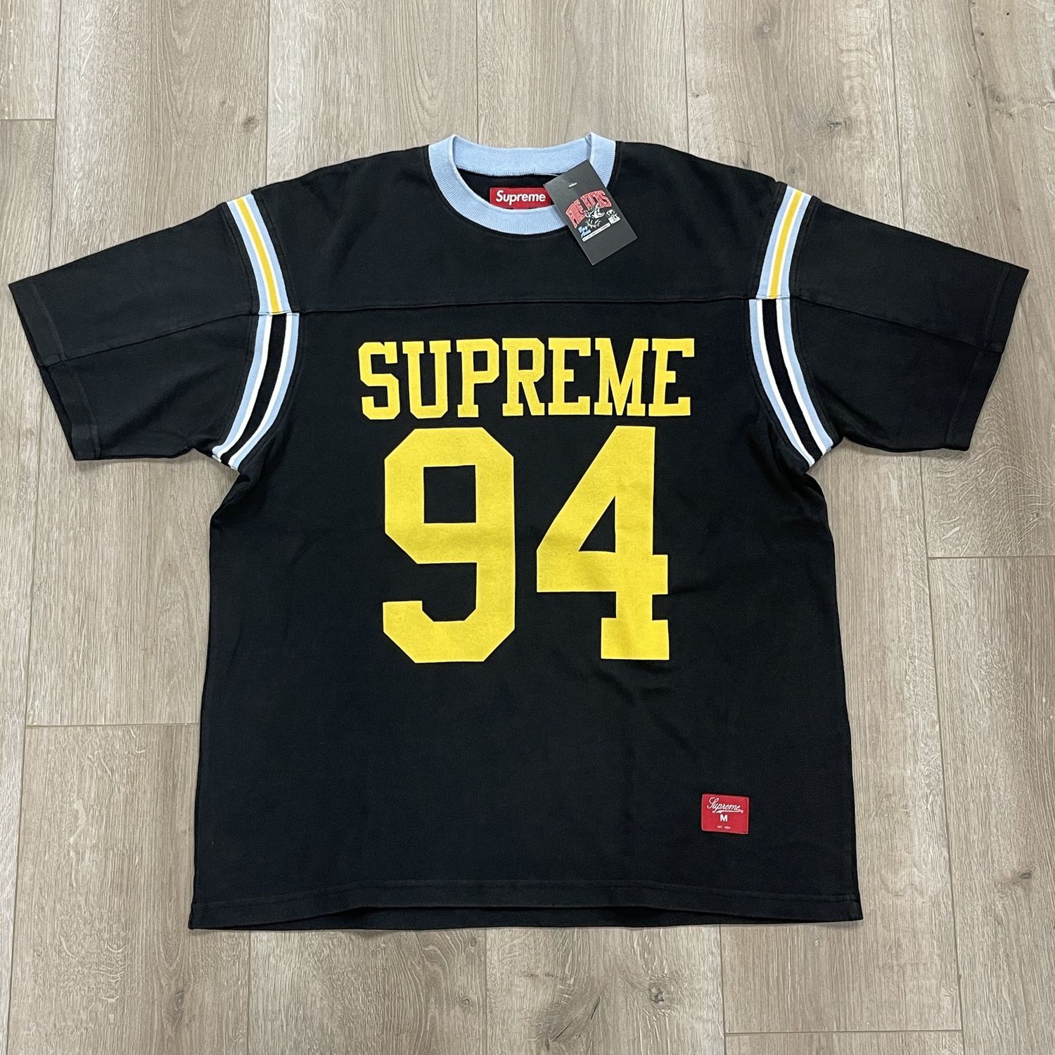 Supreme Split S/S Football Top Black Tee - Pre-Owned