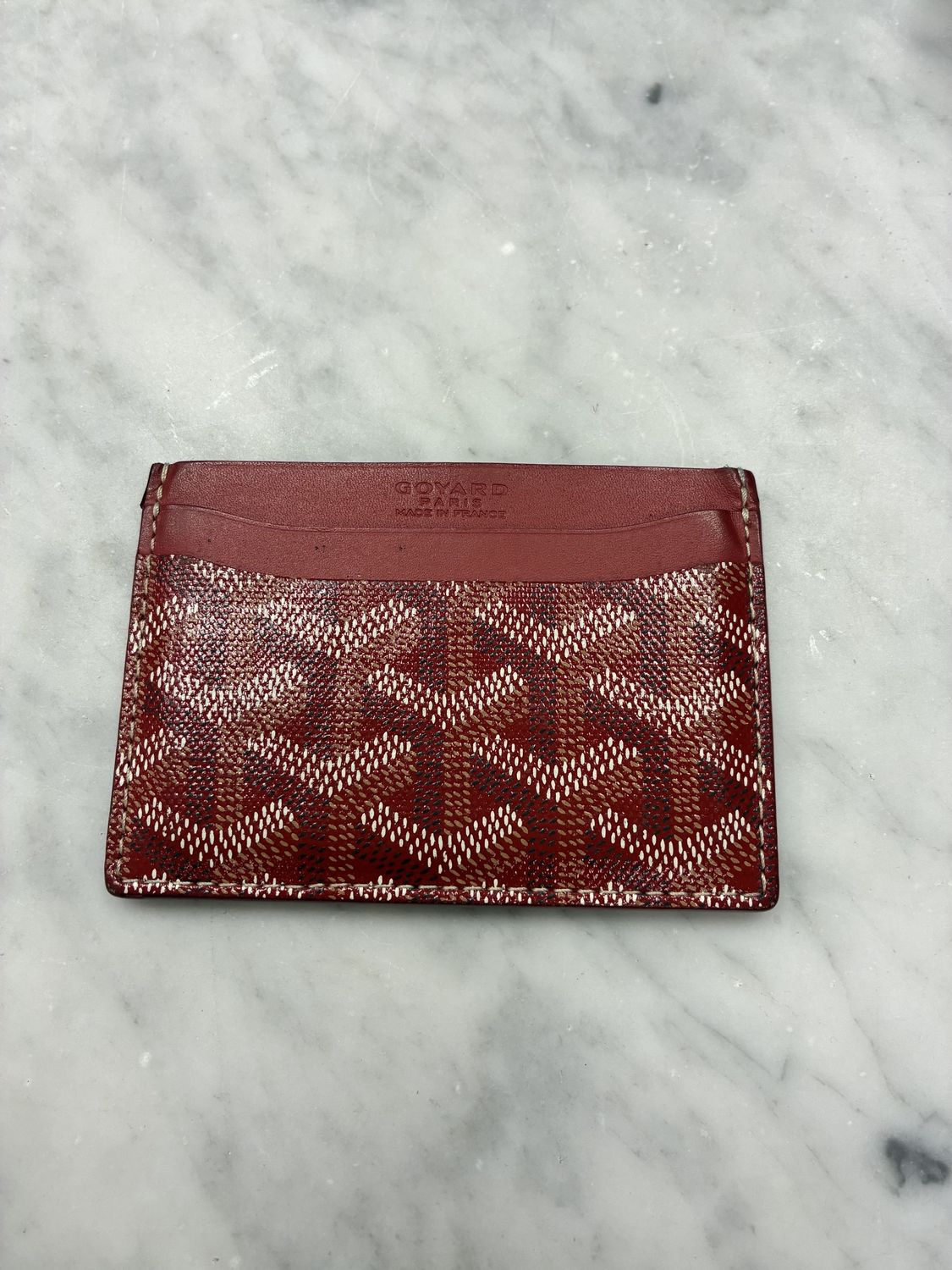 Goyard Red Saint Sulpice Card Holder, Product Condition: Pre-Owned