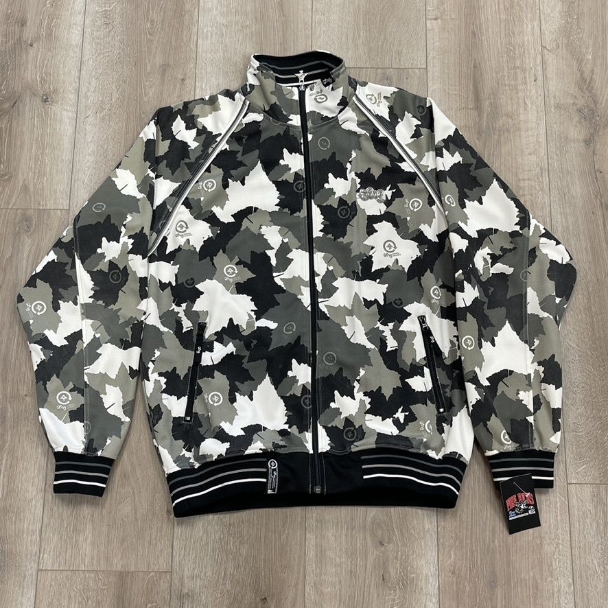 LRG Leaves Camo Track Jacket Large Pre Owned