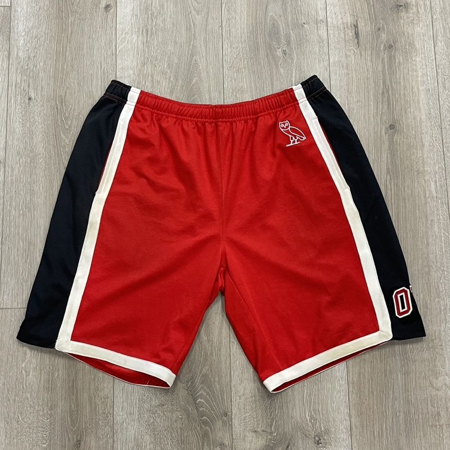 SS21 OVO Classic Arch Basketball Short Red size Medium Pre-Owned
