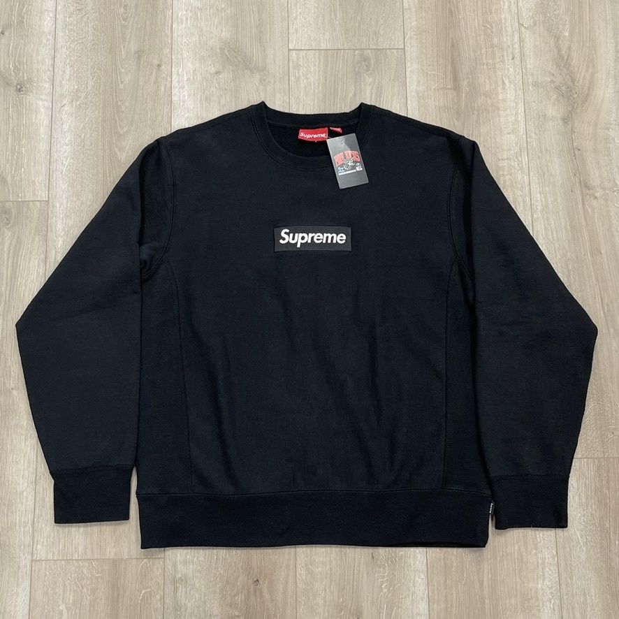 Supreme Box Logo Crewneck (FW18) Black size Large Pre-Owned