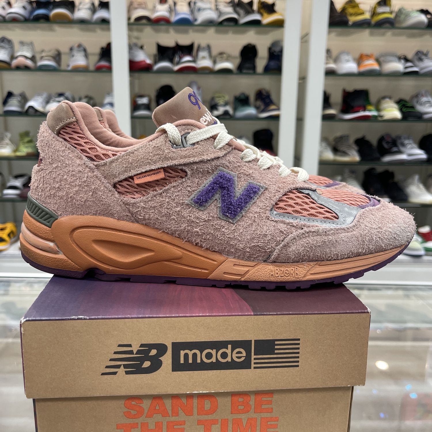 New Balance 990v2 Salehe Bembury Sand Be The Time, Shoe Size: US M 10.5, Product Condition: Pre-Owned
