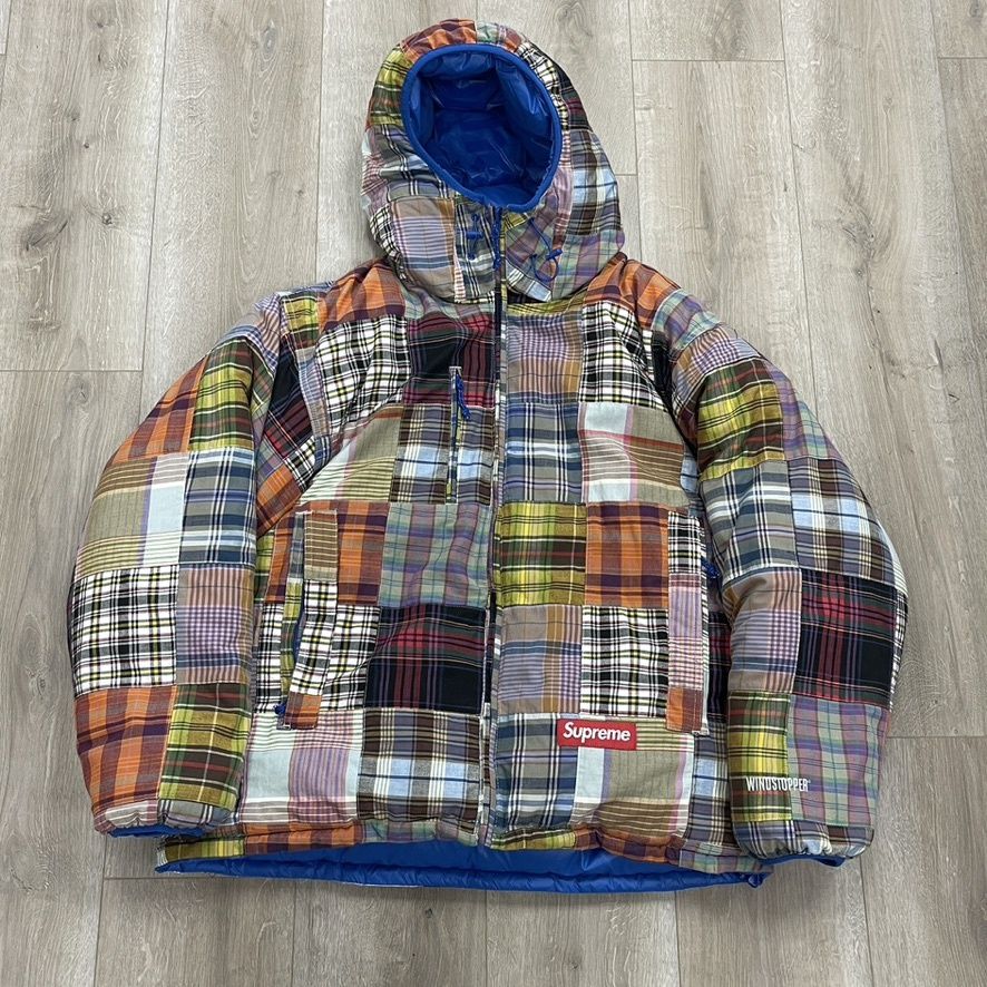 Supreme Madras Reversible WINDSTOPPER Puffer Jacket size XL Pre-Owned