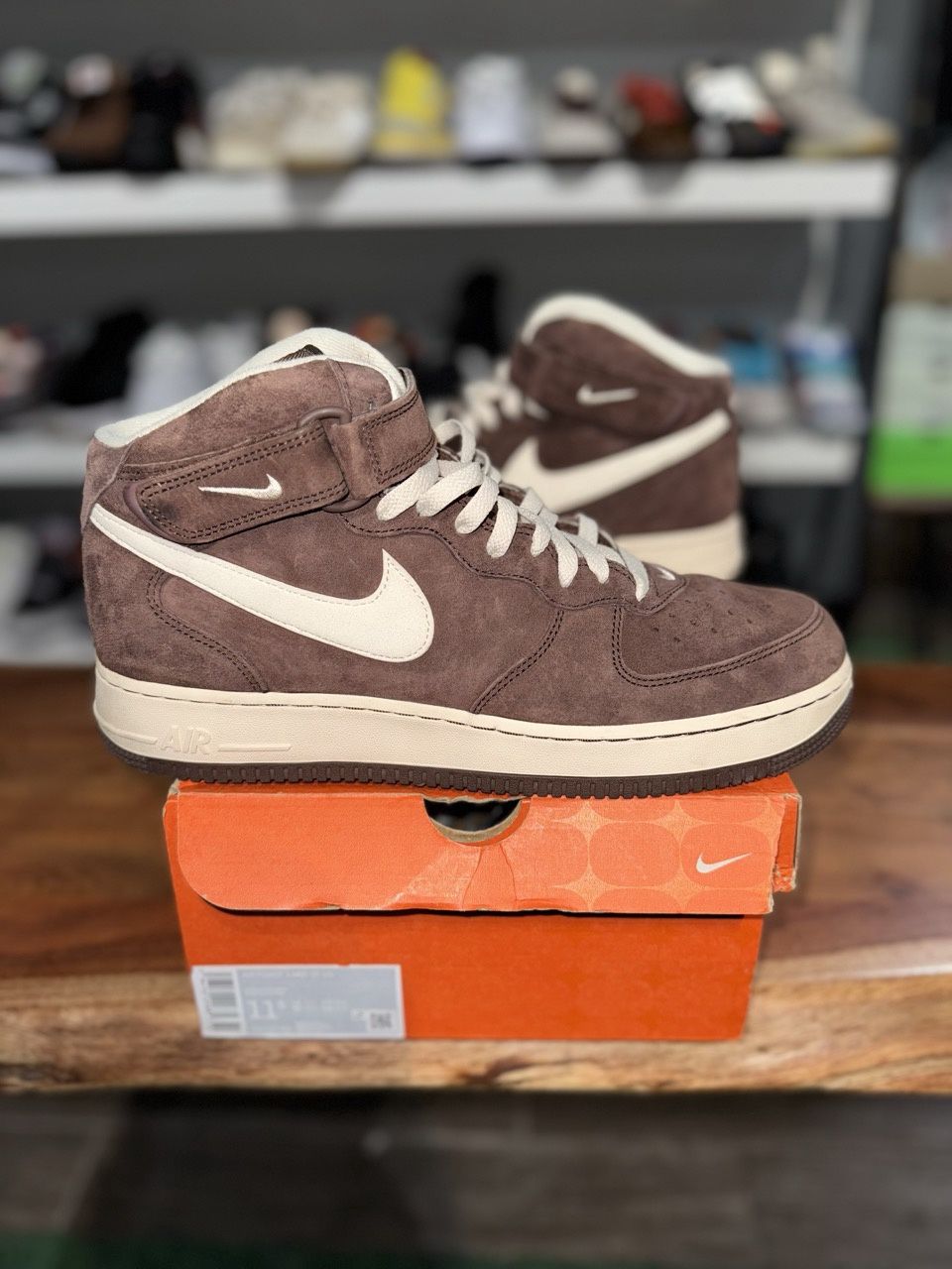 Nike Air Force 1 Mid QS Chocolate - Pre-Owned, Shoe Size: US M 11.5, Product Condition: Pre-Owned