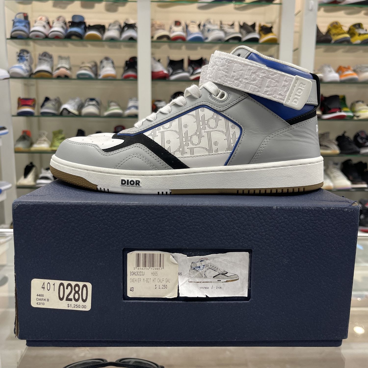 Dior B27 Mid-Top Oblique Galaxy, Shoe Size: US M 10, Product Condition: Pre-Owned