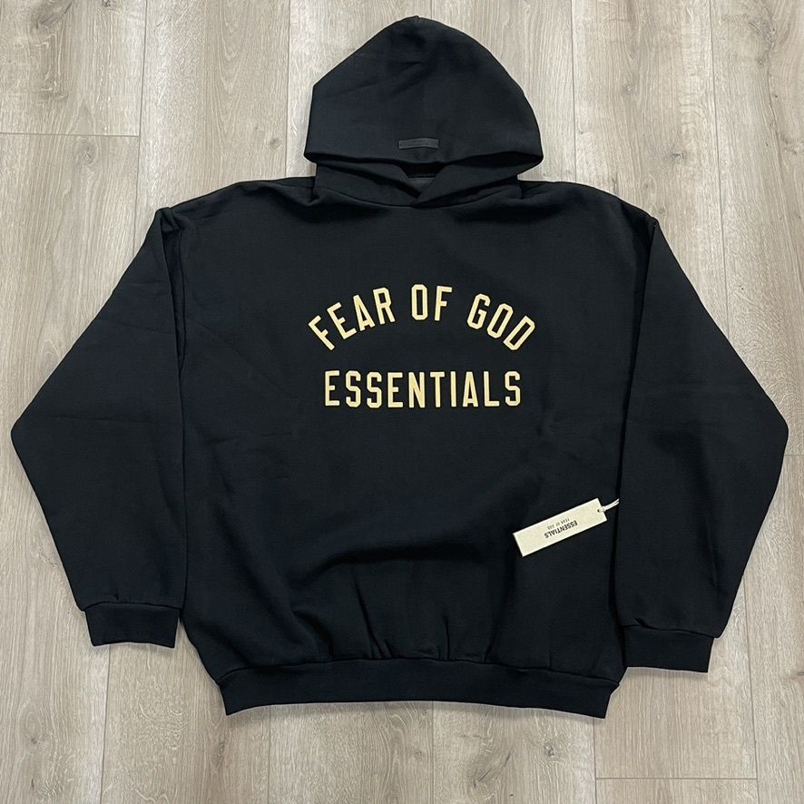 Fear Of God Esssentials Black Hoodie XL Brand New