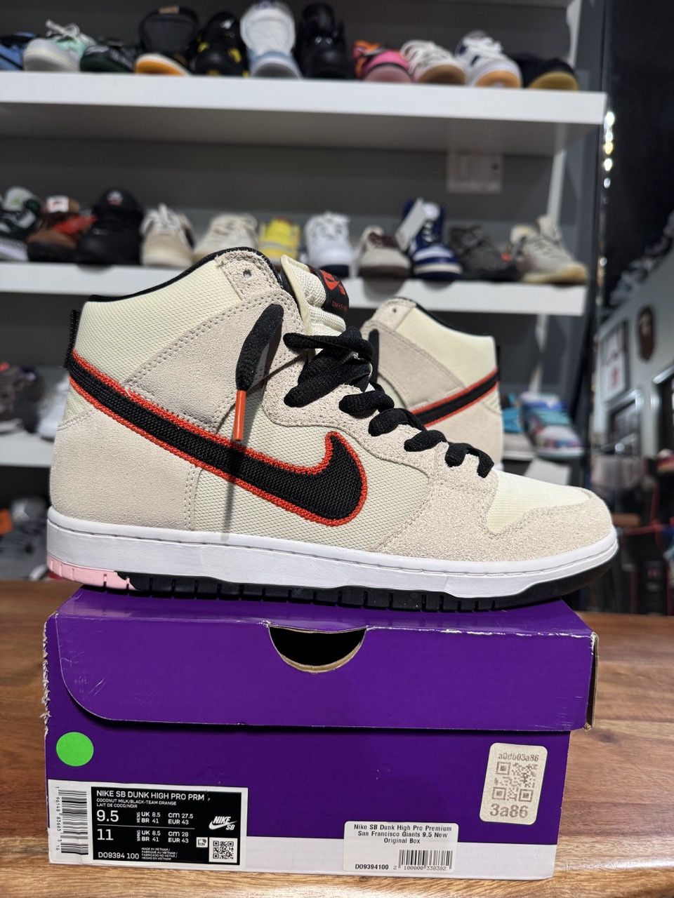 Nike SB Dunk High Pro Premium San Francisco Giants - Pre-Owned, Product Condition: Pre-Owned, Shoe Size: US M 9.5
