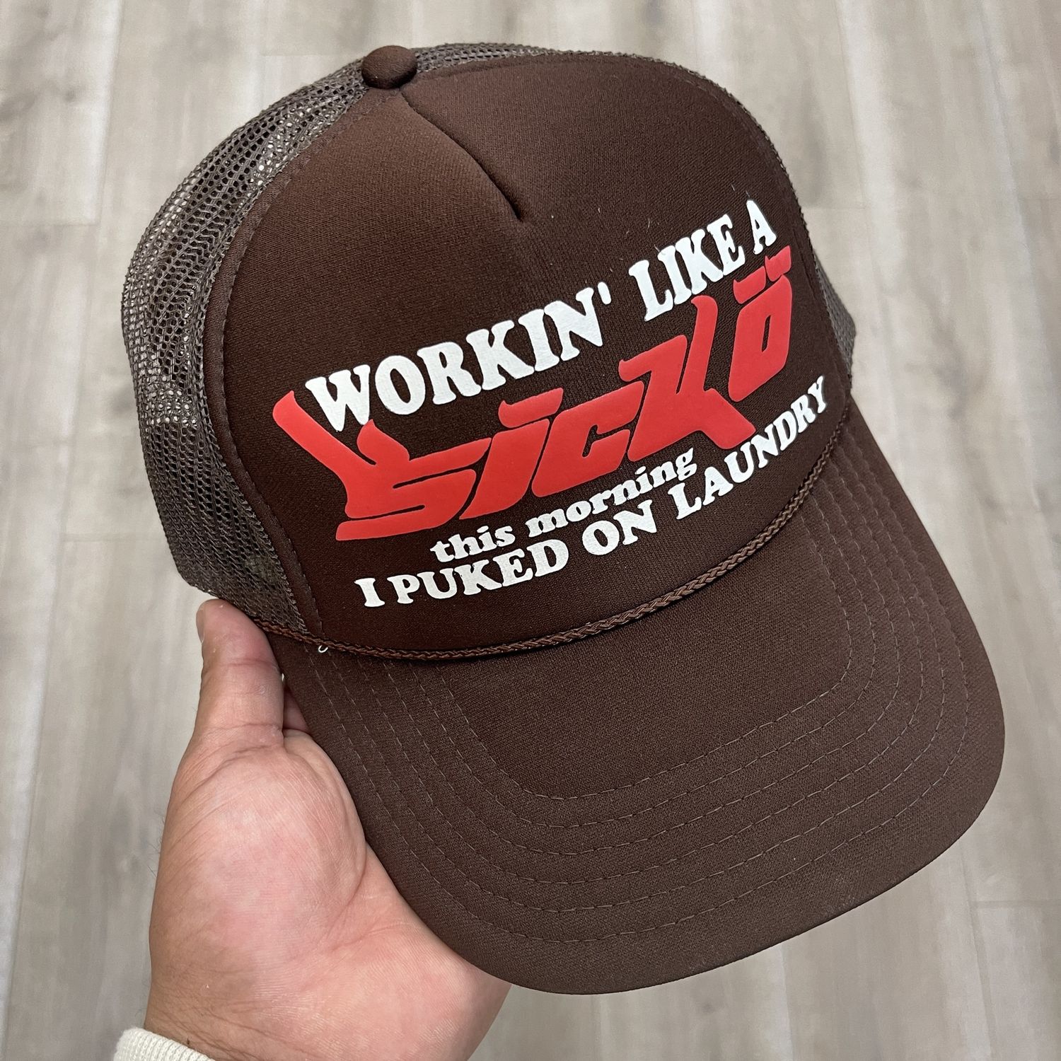 Sicko Laundry Trucker Hat Brown