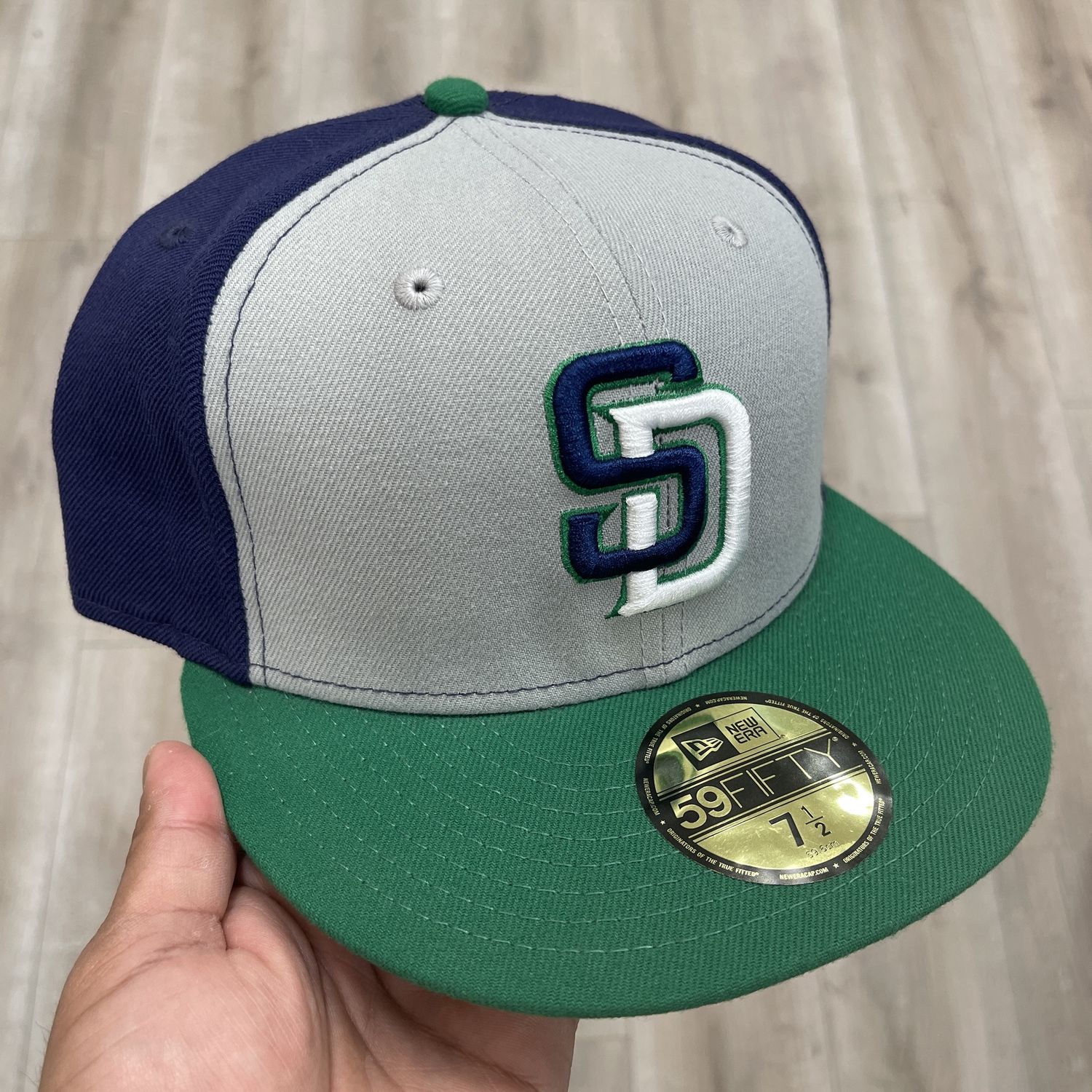 Fitted San Diego Padres Green / Blue • Pre-Owned
