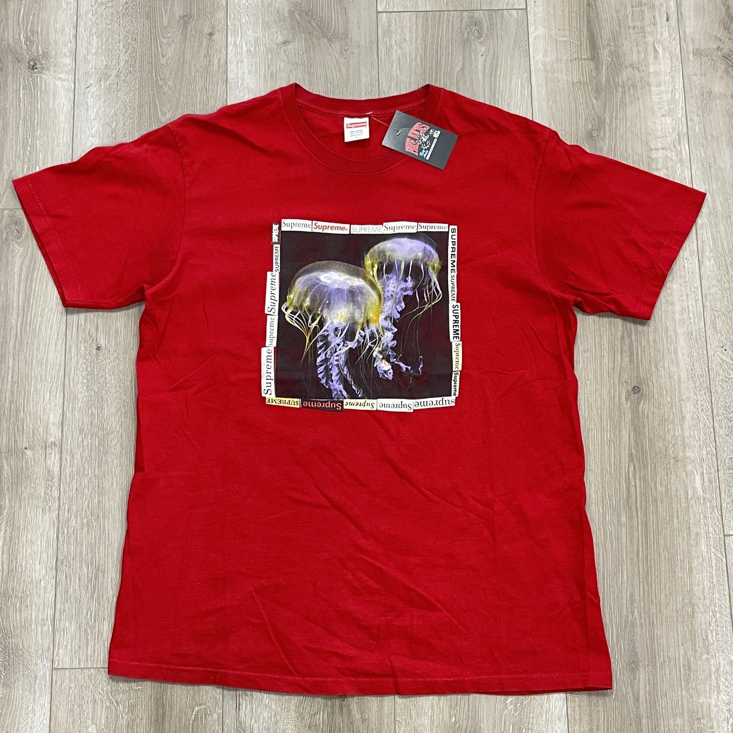 Supreme Jellyfish Red Tee • Pre-Owned