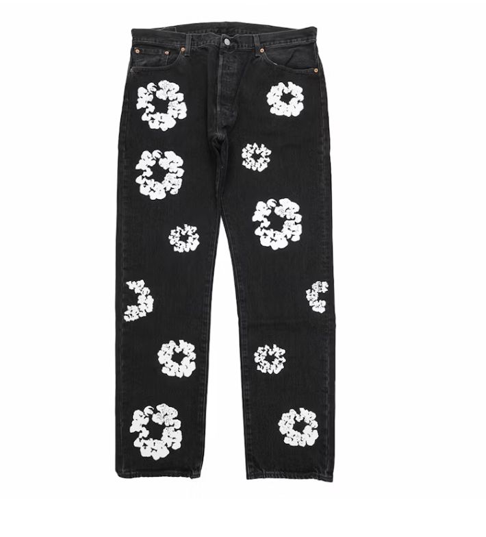 Denim Tears x Levi&#39;s Cotton Wreath Jean Black - Pre-Owned