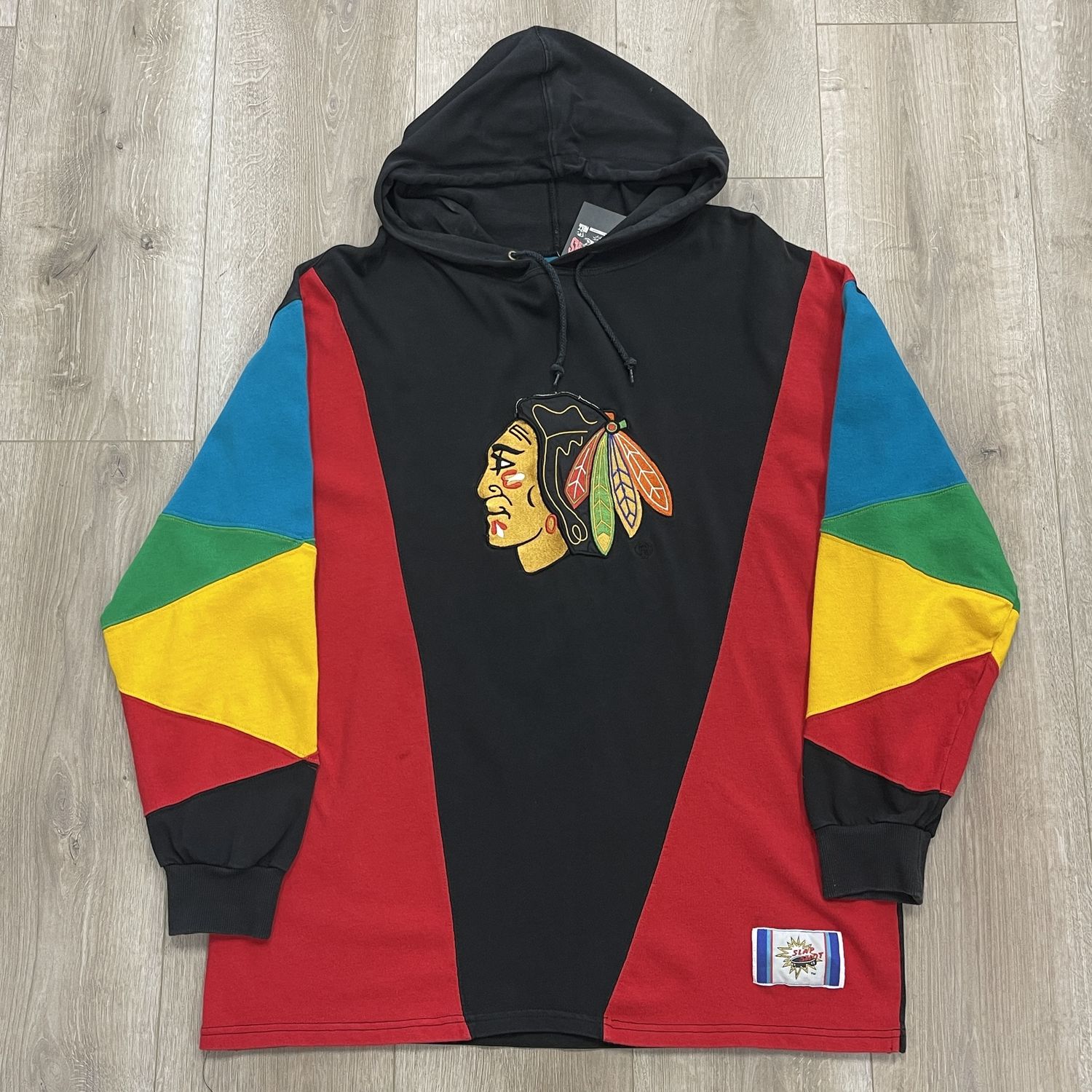 Vintage Slap Shot Chicago Blackhawks Hoodie • Pre-Owned