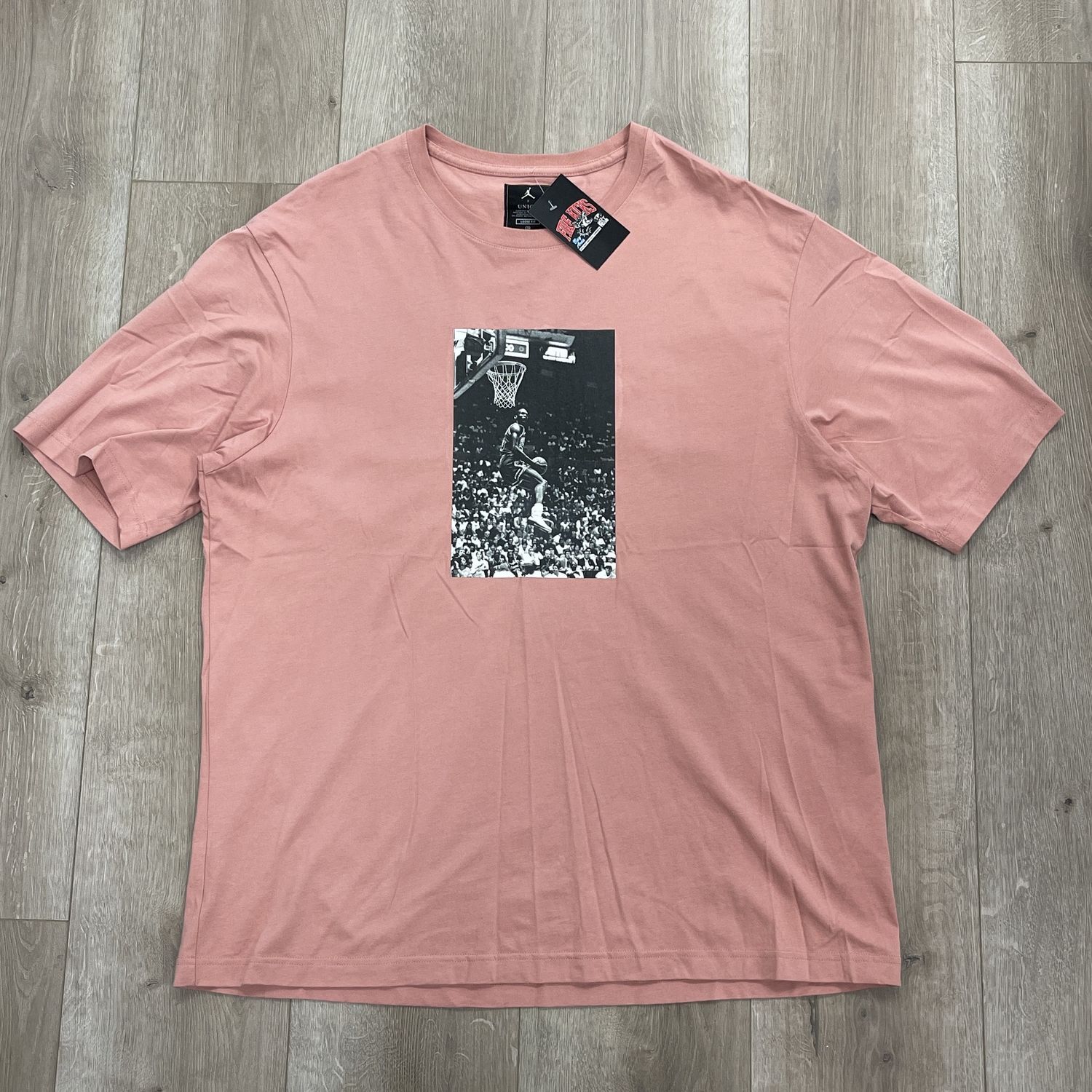 FW20 Jordan x Union Reverse Dunk T-shirt Rust Pink - Pre-Owned