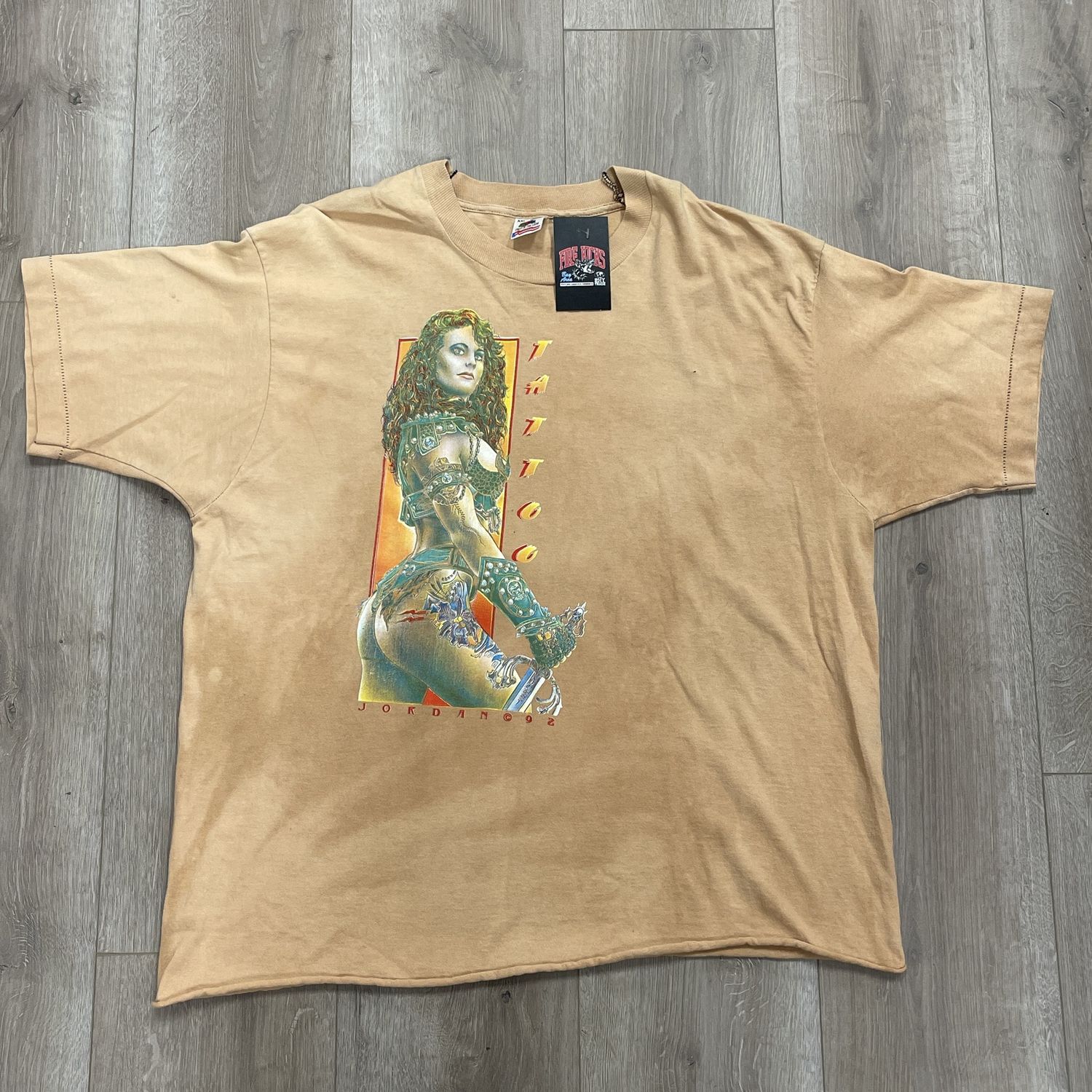 1992 Jordan Tattoo Tee size XXL Pre-Owned