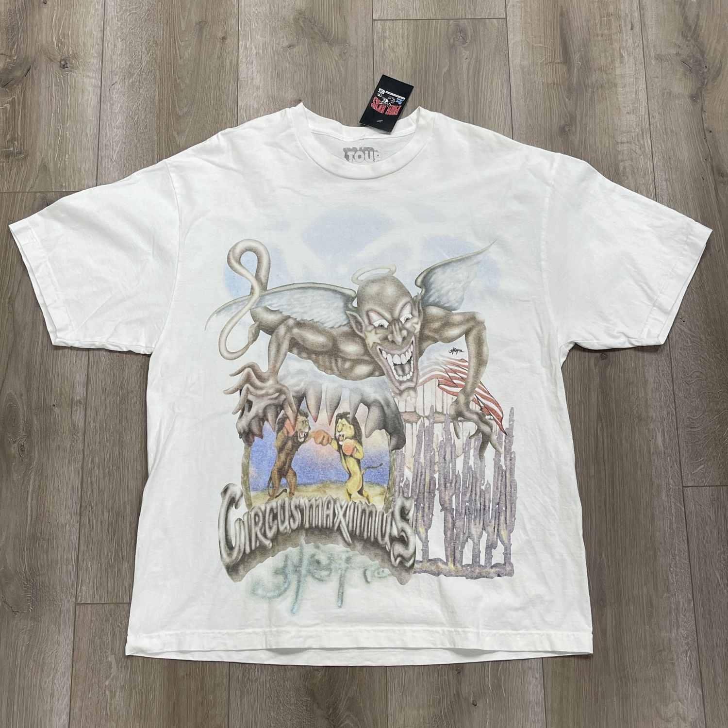 Travis Scott Utopia Circus Maximus 2023 Tour III Tee size XL Pre-Owned