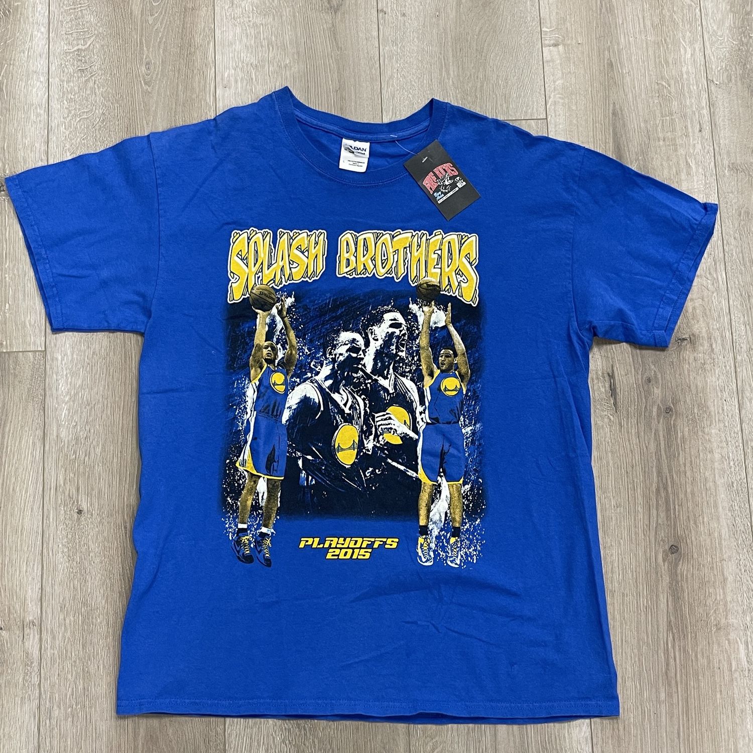 2015 Warriors Splash Brothers Tee Size Large Pre-Owned