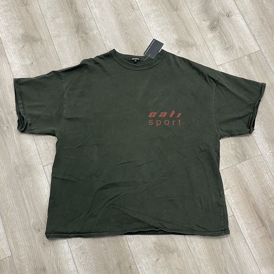 Yeezy Season 5 Cali Sport Tee Olive Size Medium Pre-Owned