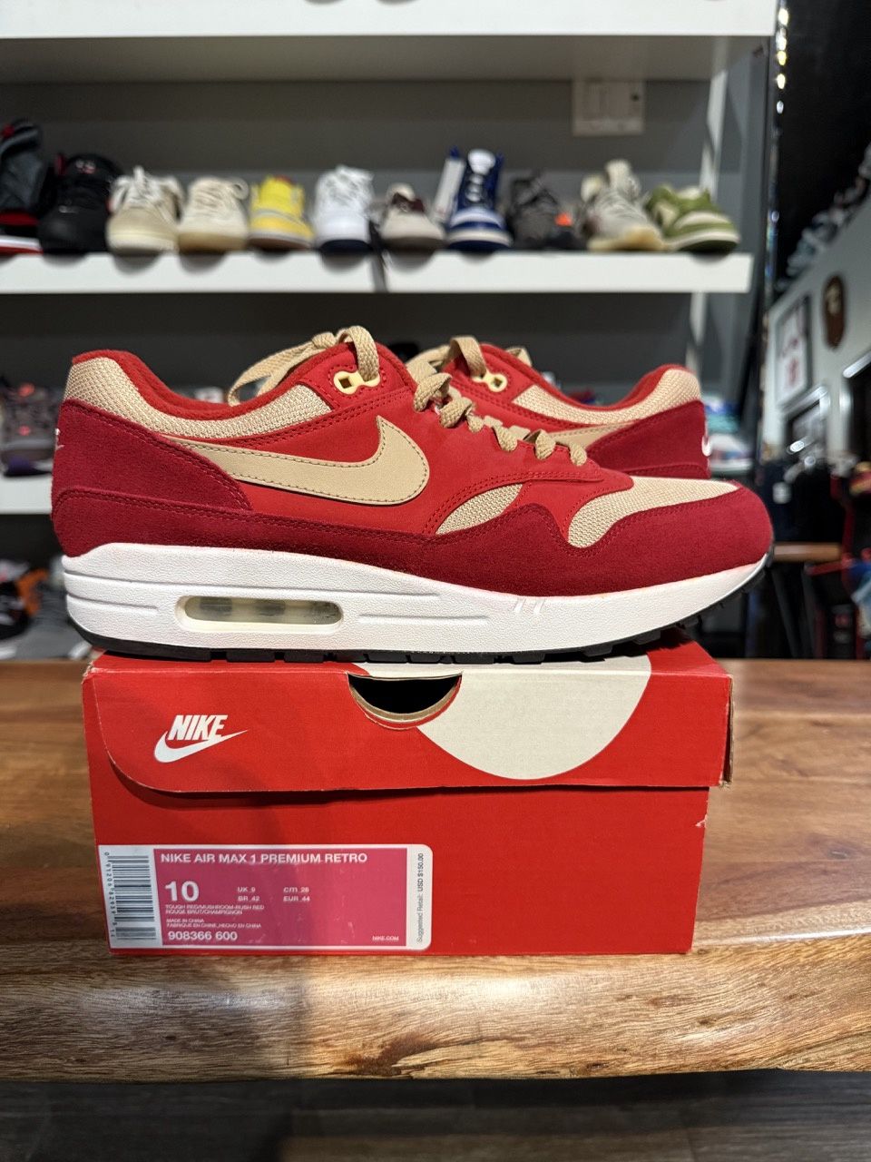 Nike Air Max 1 Curry Pack (Red) • Pre-Owned, Product Condition: Pre-Owned, Shoe Size: US M 10