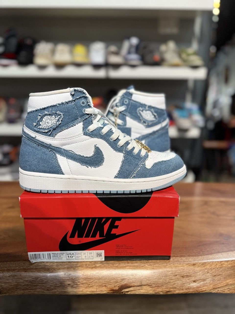 Jordan 1 Retro High OG Denim (W) • Pre-Owned, Product Condition: Pre-Owned, Shoe Size: US W 10.5