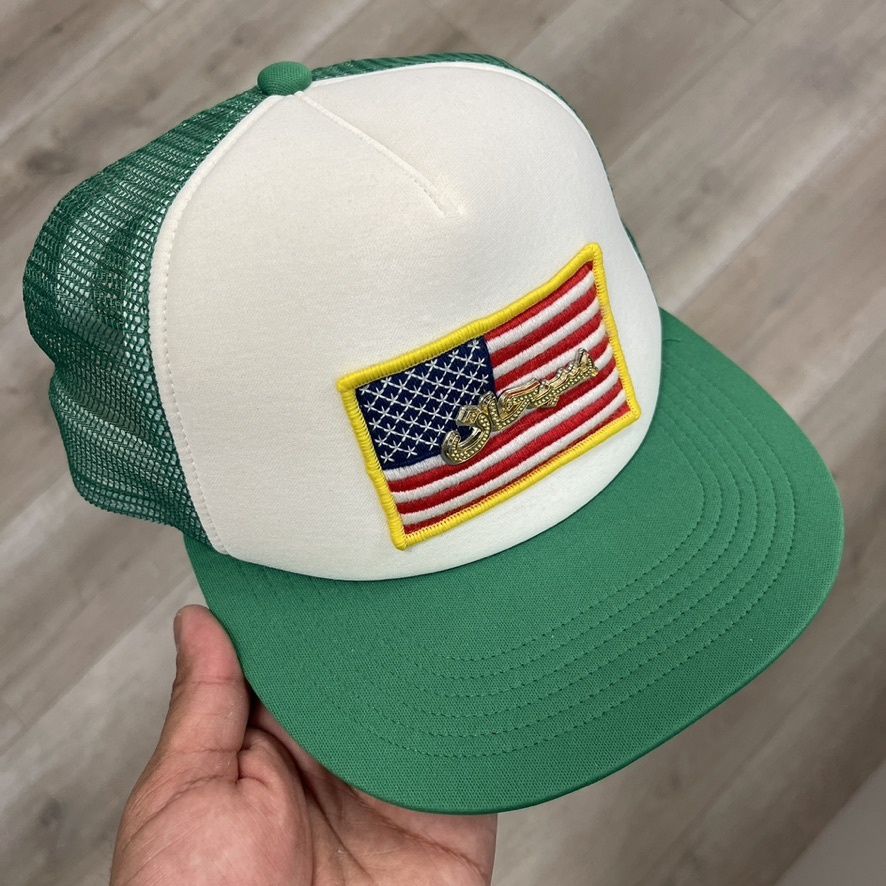 Supreme Name Plate Mesh Back 5-Panel Green Pre-Owned