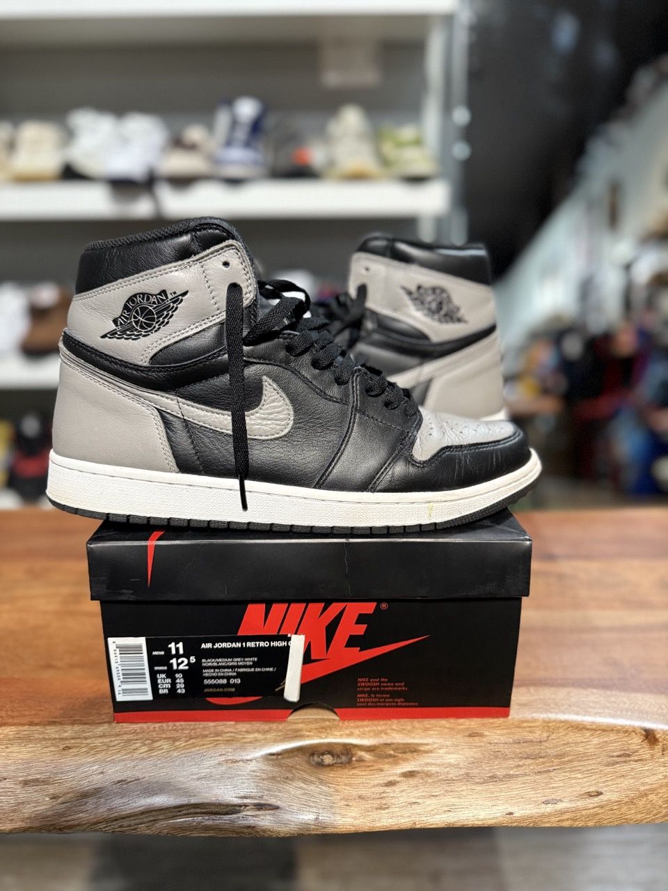 Jordan 1 Retro High Shadow (2018) • Pre-Owned, Shoe Size: US M 11, Product Condition: Pre-Owned