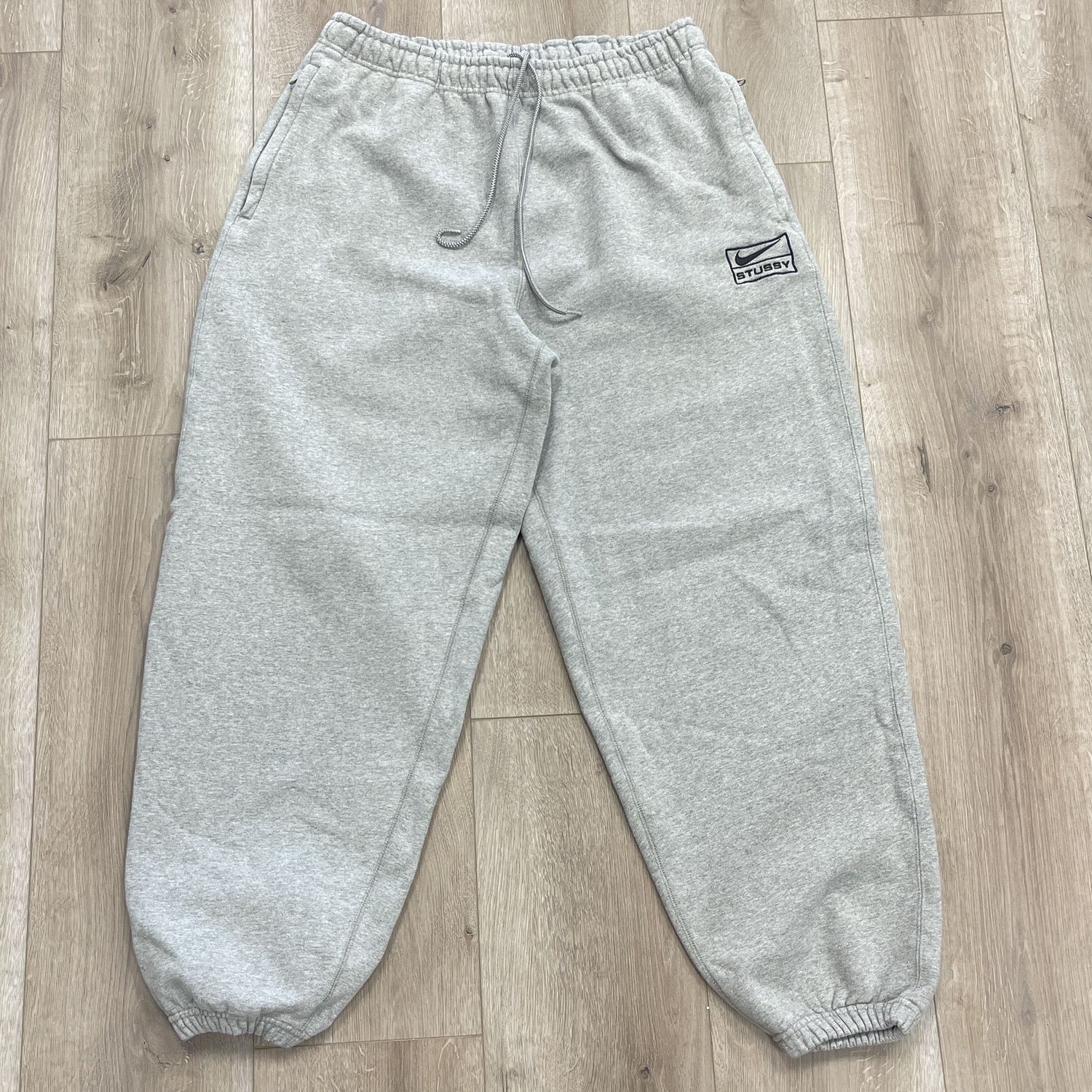 Stussy x Nike Men&#39;s Fleece Pant Gray Size Large Pre-Owned