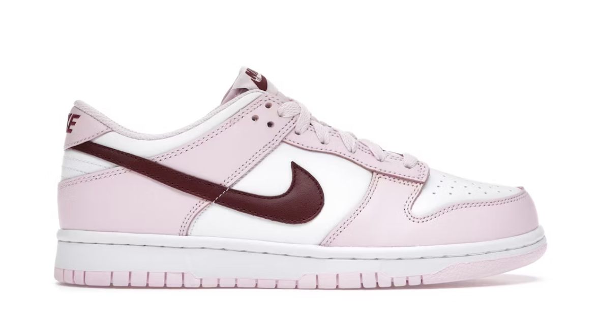 Nike Dunk Low Pink Foam Red White (GS) • Brand New
