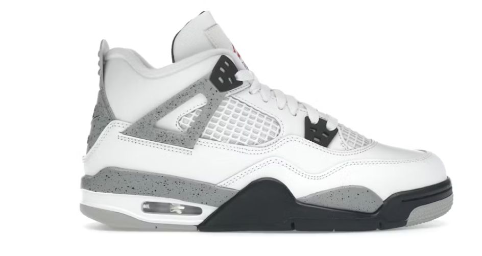Jordan 4 Retro White Cement (2025) (GS) - Brand New